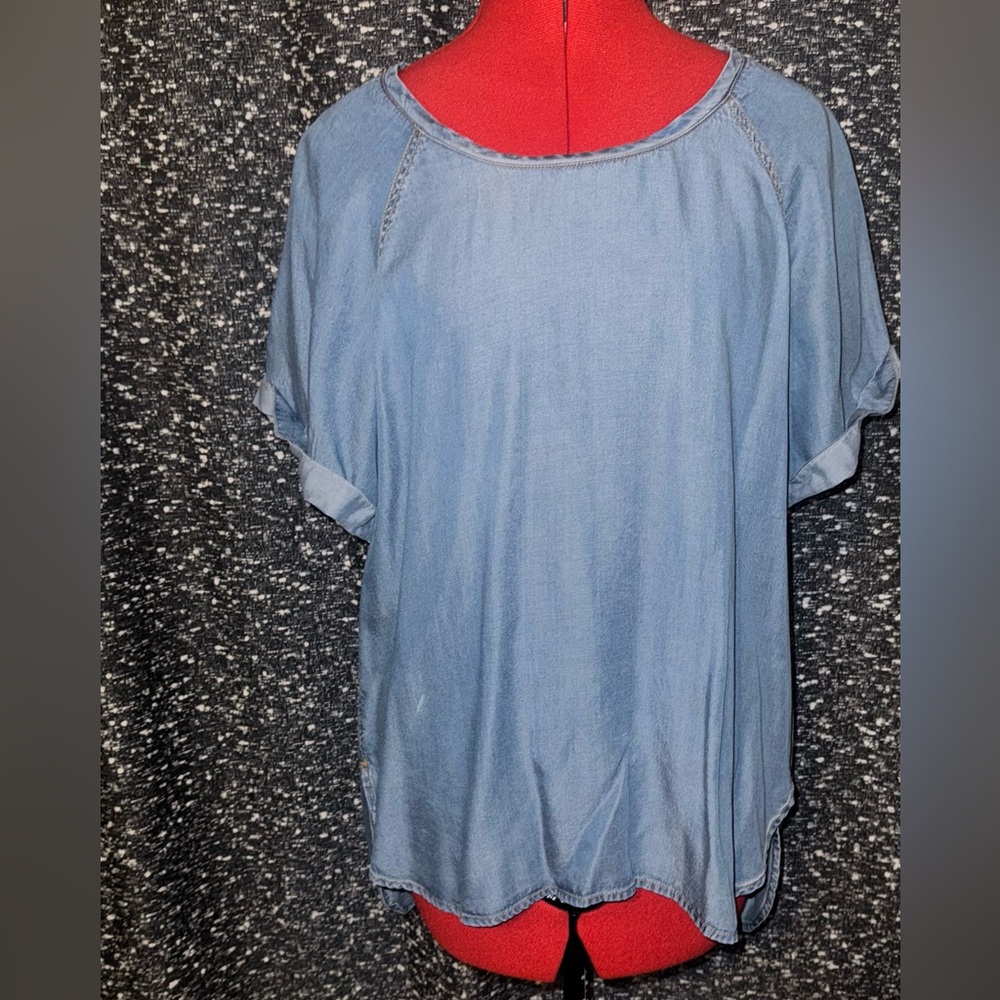 Chambray denim top